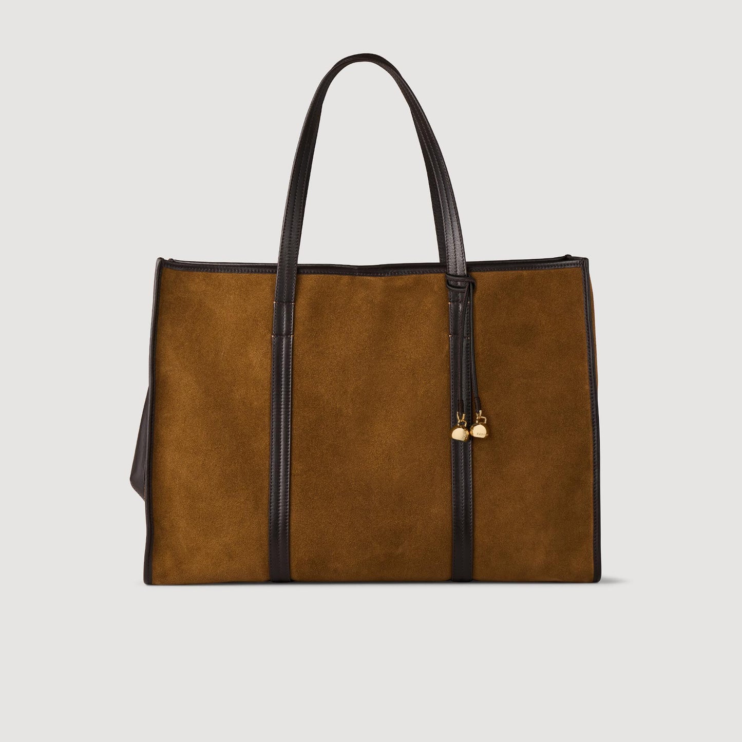Sandro Suede tote bag Camel