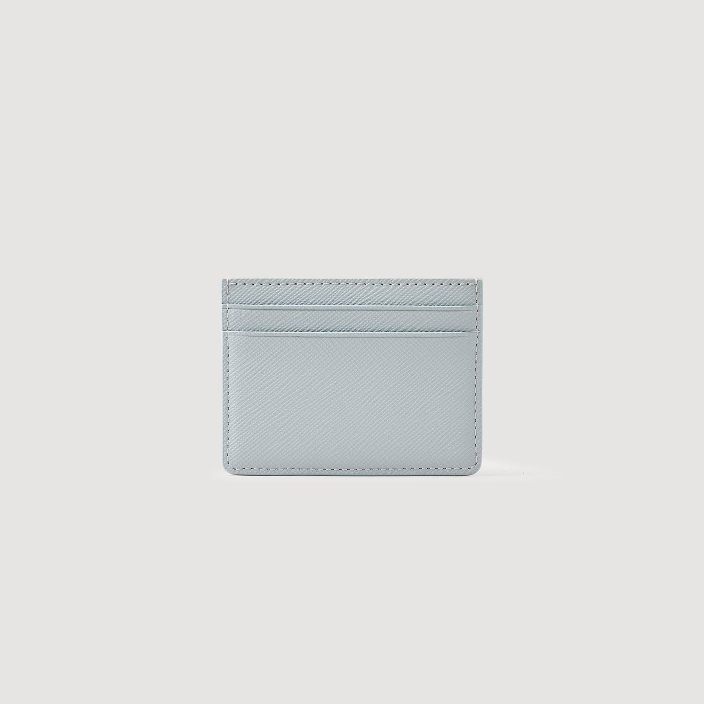 Sandro Reconstituted leather cardholder Blue Sky