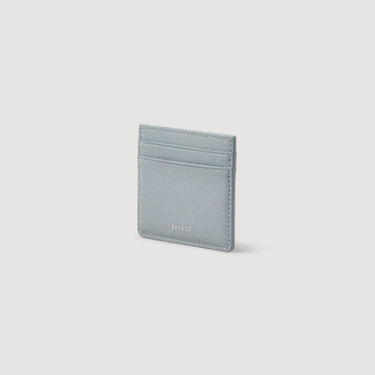 Sandro Reconstituted leather cardholder Blue Sky