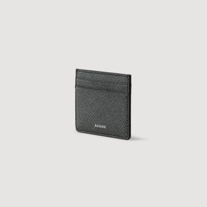 Sandro Reconstituted leather cardholder Graphites