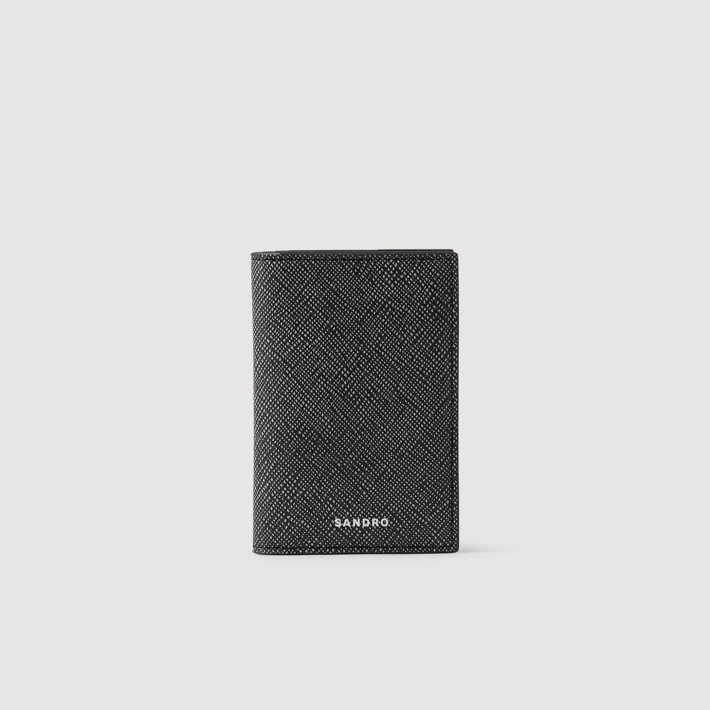 Sandro Reconstituted leather leather wallet Graphites