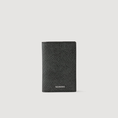 Sandro Reconstituted leather leather wallet Graphites