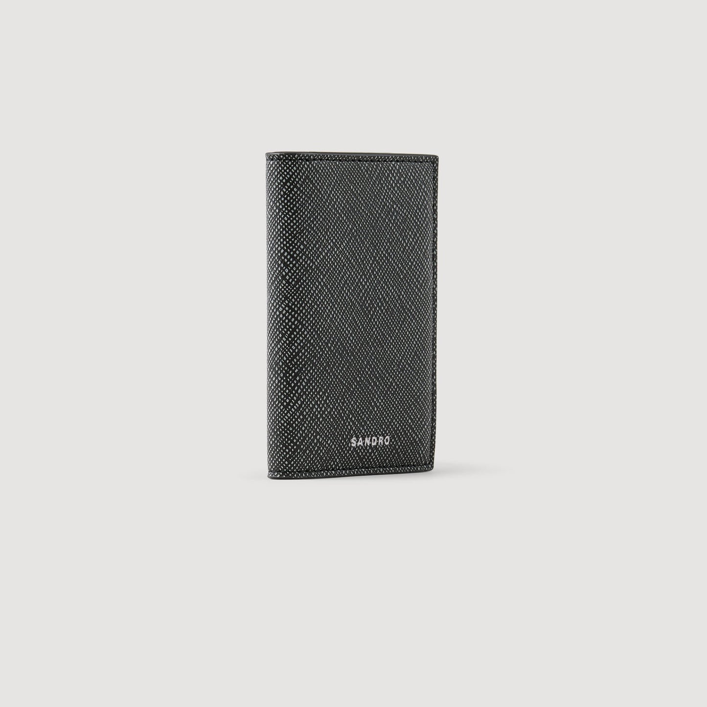 Sandro Reconstituted leather leather wallet Graphites