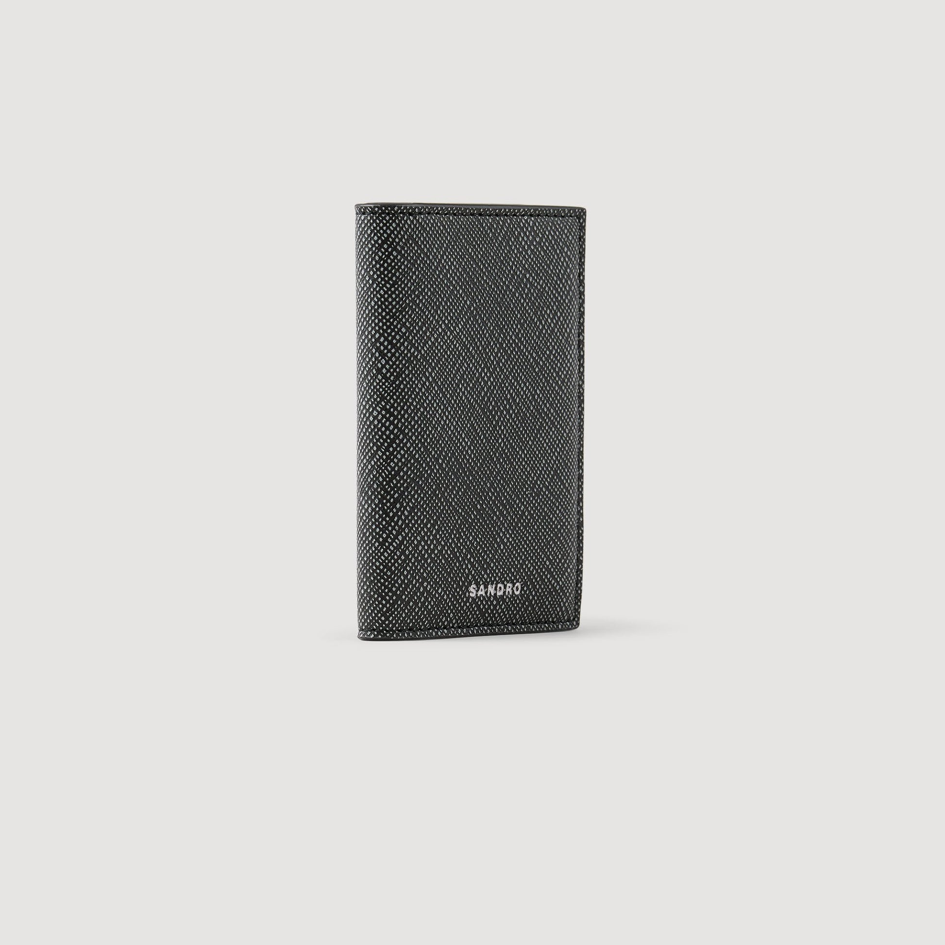 Sandro Reconstituted leather leather wallet Graphites