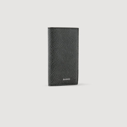 Sandro Reconstituted leather leather wallet Graphites