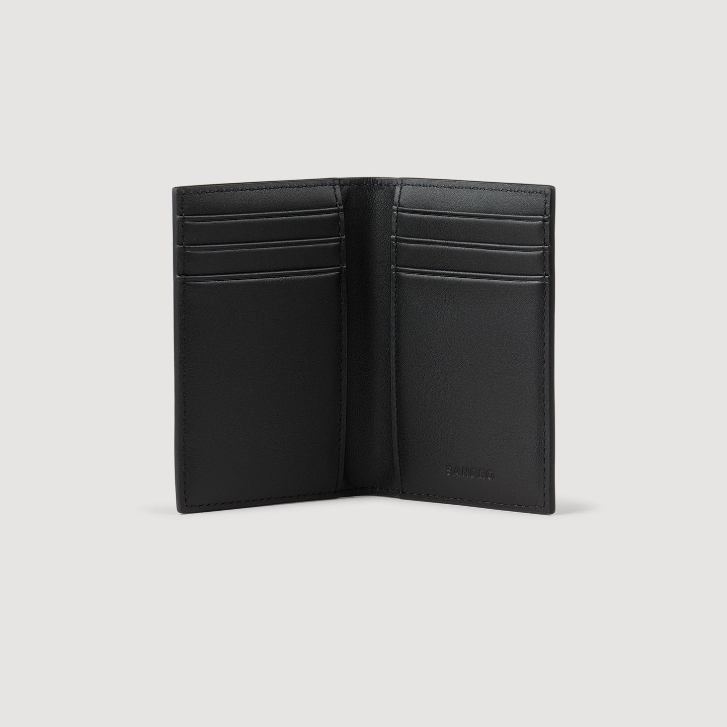Sandro Reconstituted leather leather wallet Graphites