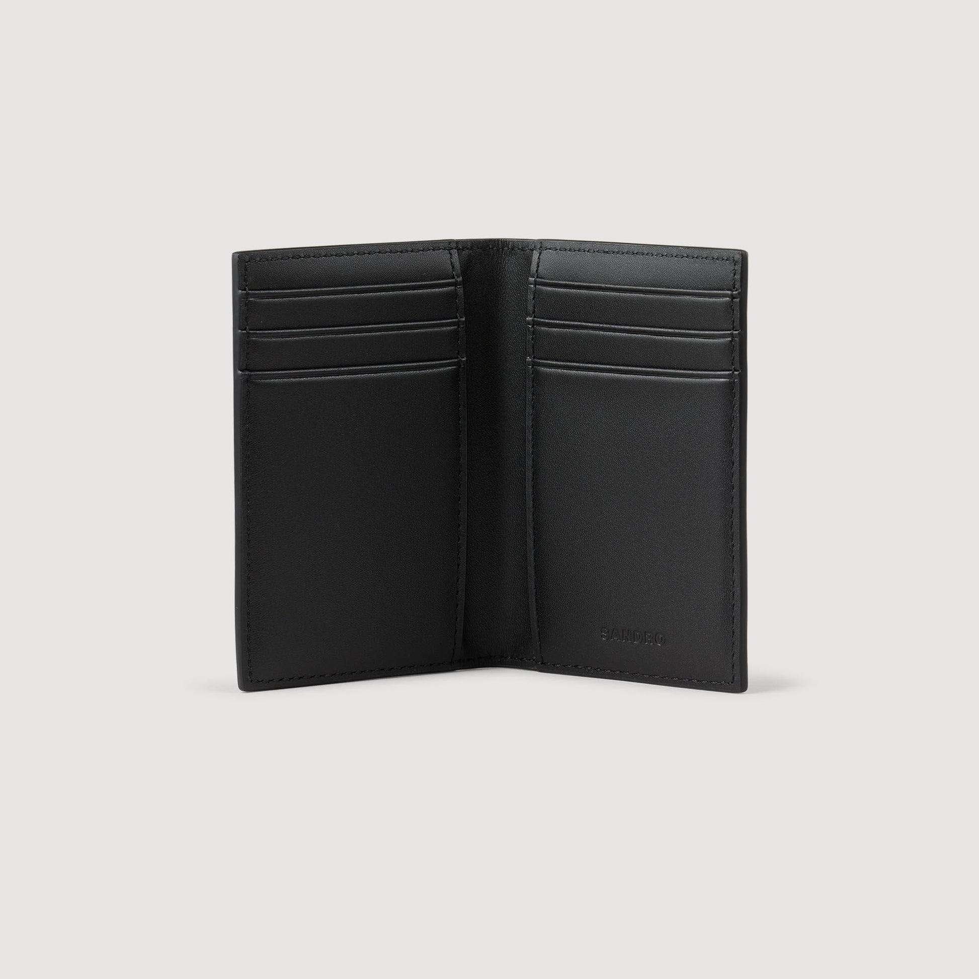 Sandro Reconstituted leather leather wallet Graphites