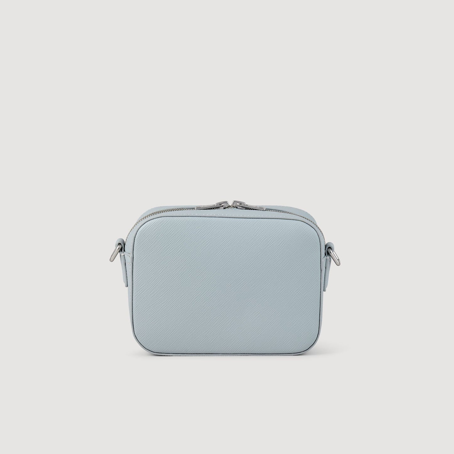 Sandro Small reconstituted leather bag Blue Sky