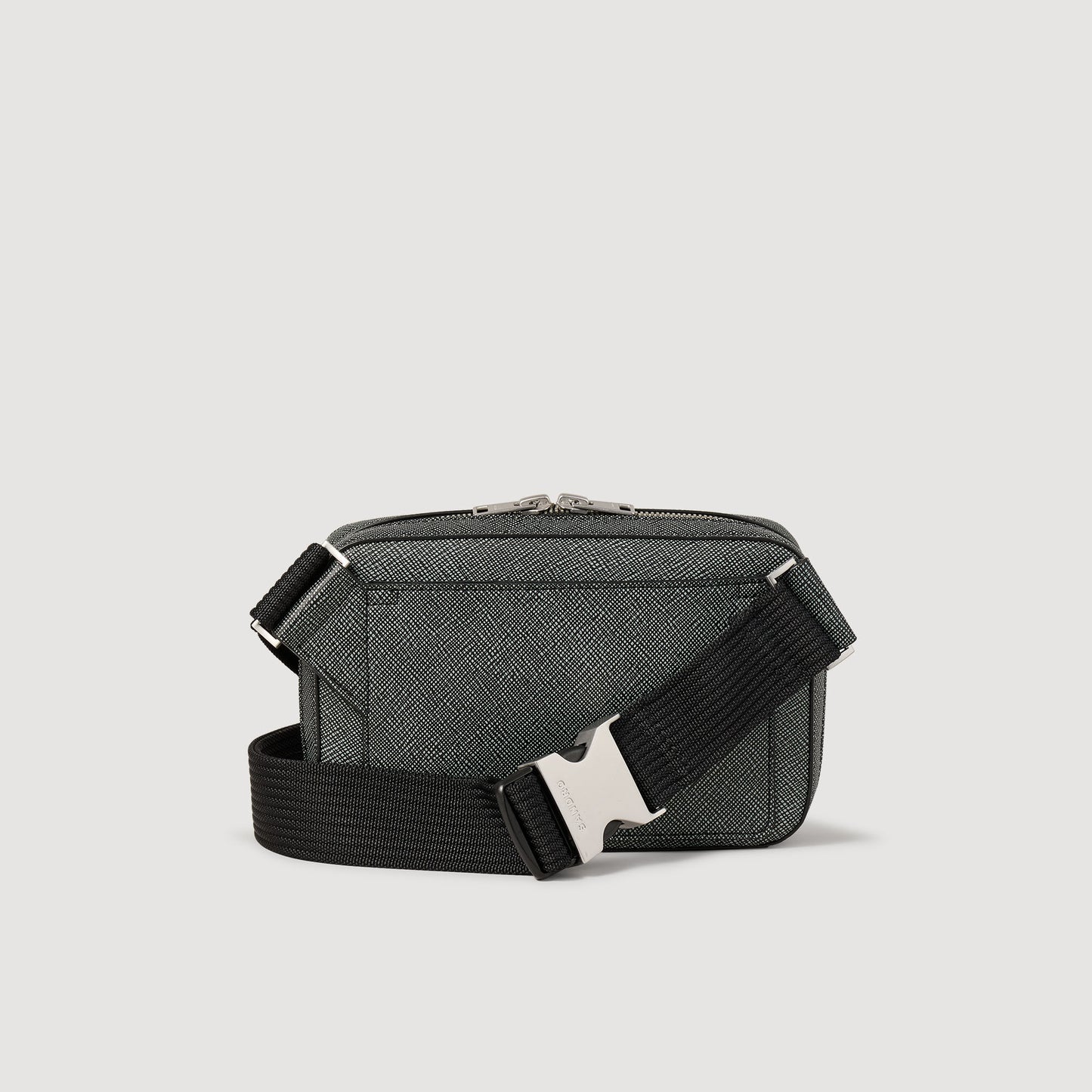 Sandro Small reconstitued leather bag Graphites