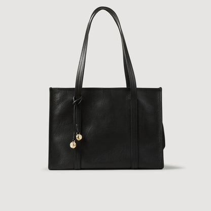 Sandro Soft leather tote bag Black