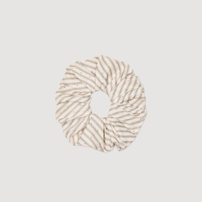 Sandro Rhinestone striped scrunchie Khaki / Pink