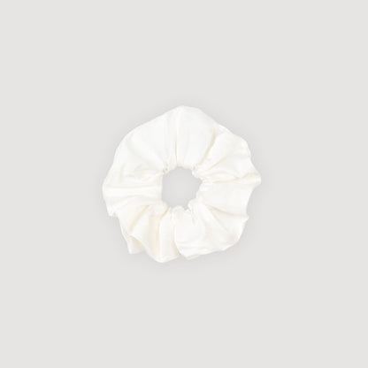 Sandro Satin-effect scrunchie Ecru