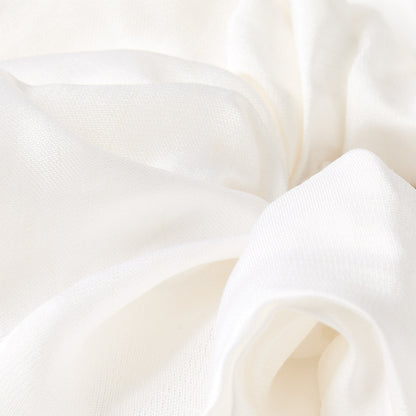 Sandro Satin-effect scrunchie Ecru