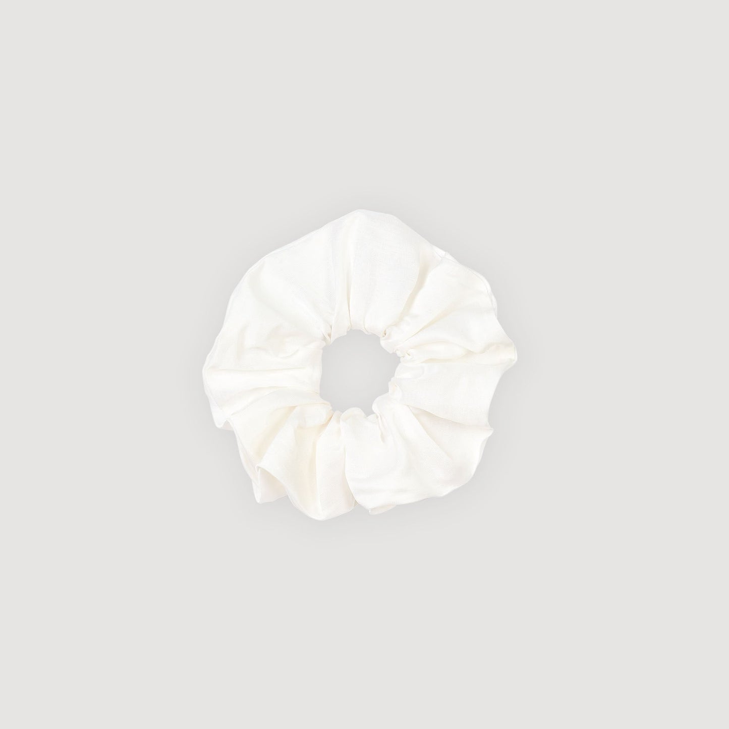 Sandro Satin-effect scrunchie Ecru