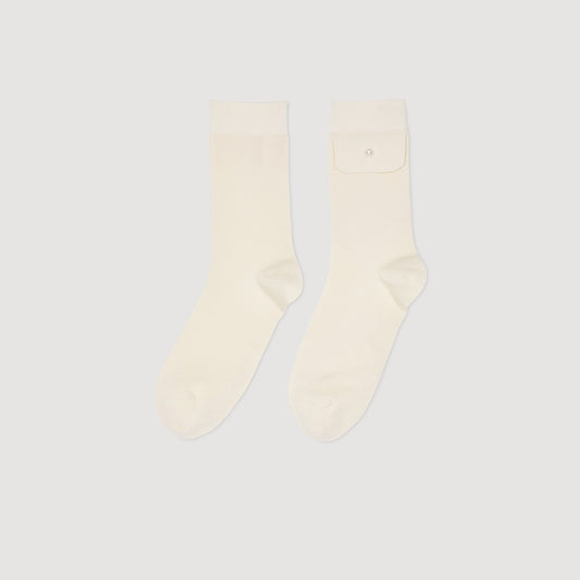 Sandro Socks with bead detail Ecru
