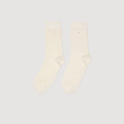 Sandro Socks with bead detail Ecru