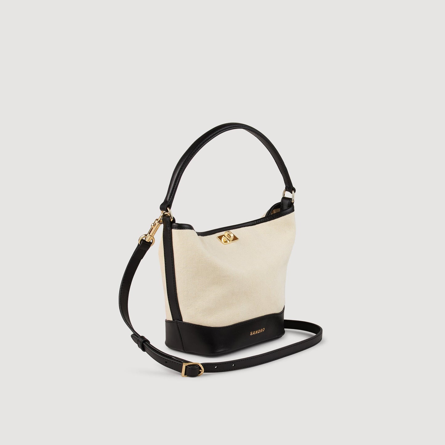 Sandro Tangoso small bag Ecru / Black