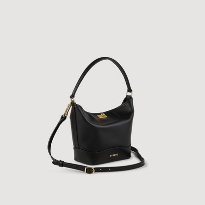 Sandro Tangoso mini leather bag Black