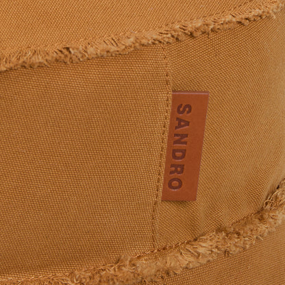 Sandro Cotton bucket hat Camel