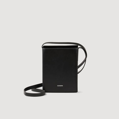Sandro Leather shoulder bag Black