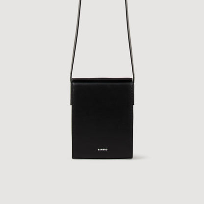 Sandro Leather shoulder bag Black