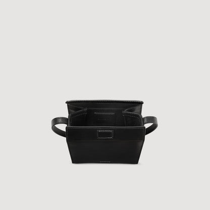 Sandro Leather shoulder bag Black
