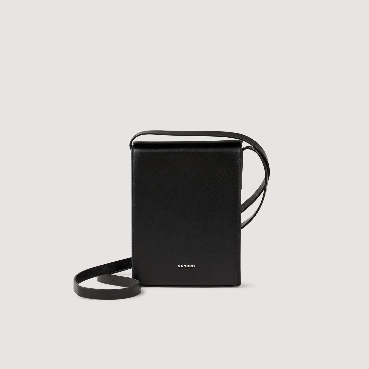 Sandro Leather shoulder bag Black