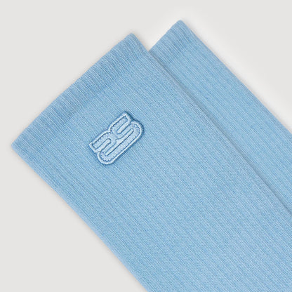 Sandro Embroidered socks Blue Sky