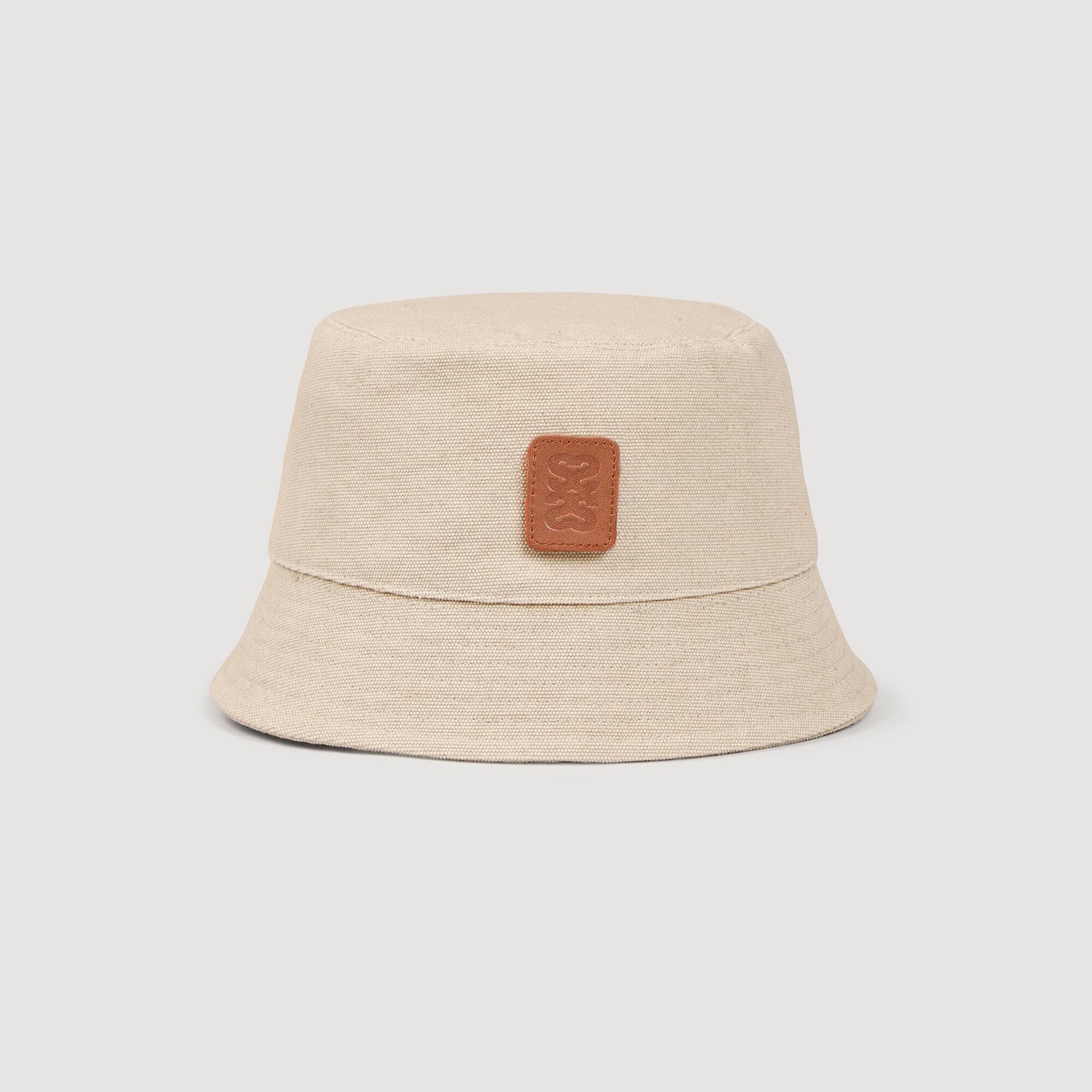 Sandro Canvas bucket hat Oats