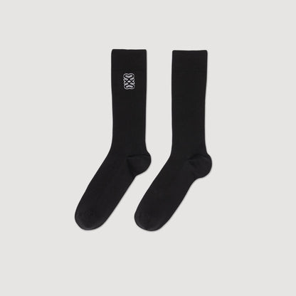 Sandro Embroidered socks Black