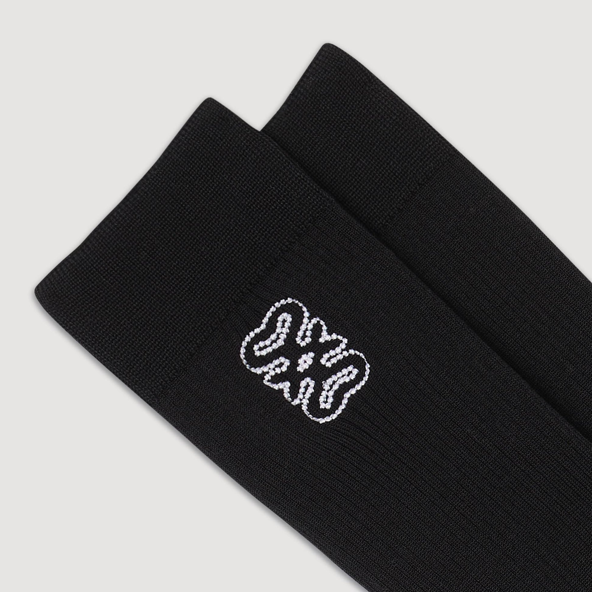 Sandro Embroidered socks Black