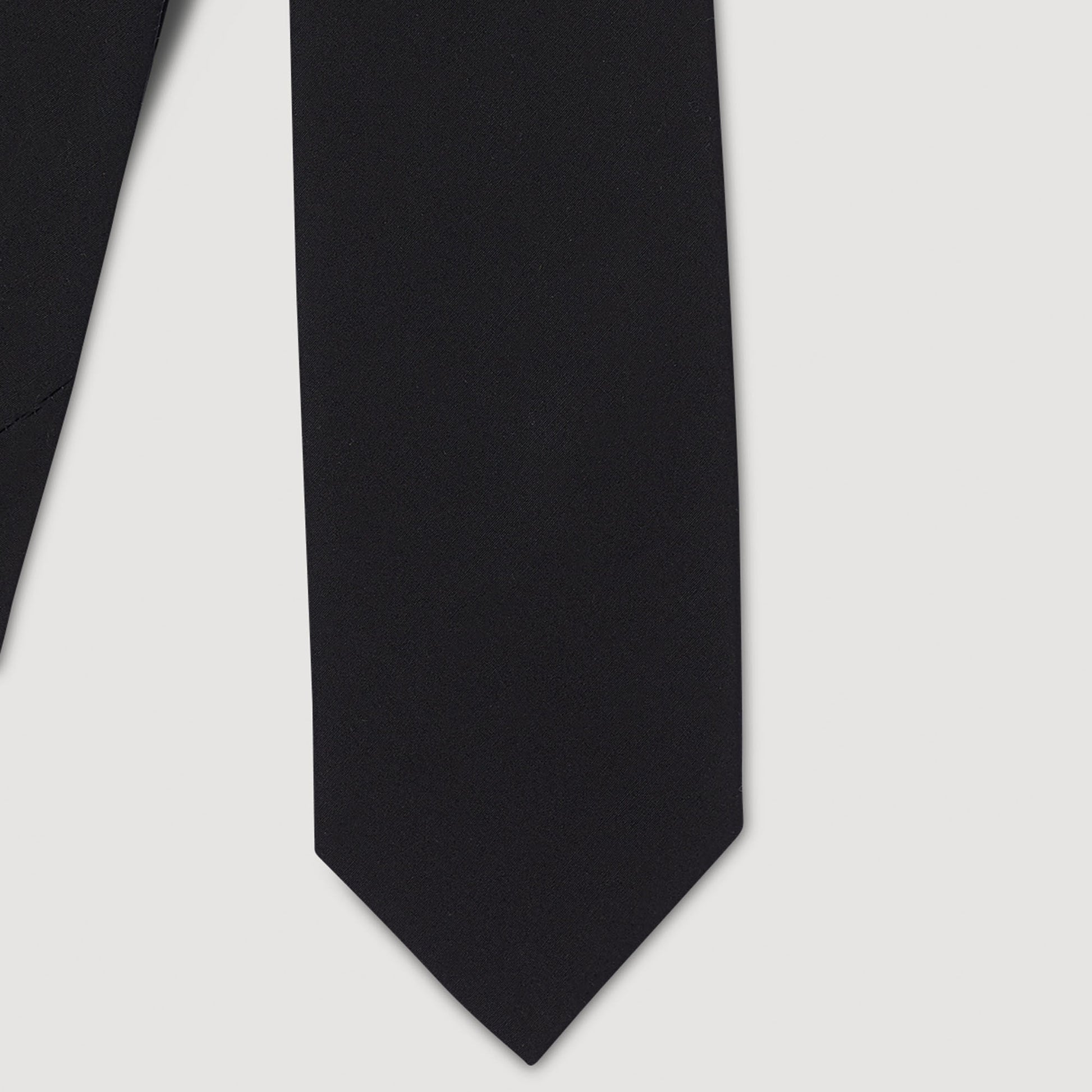 Sandro Silk jacquard tie Black