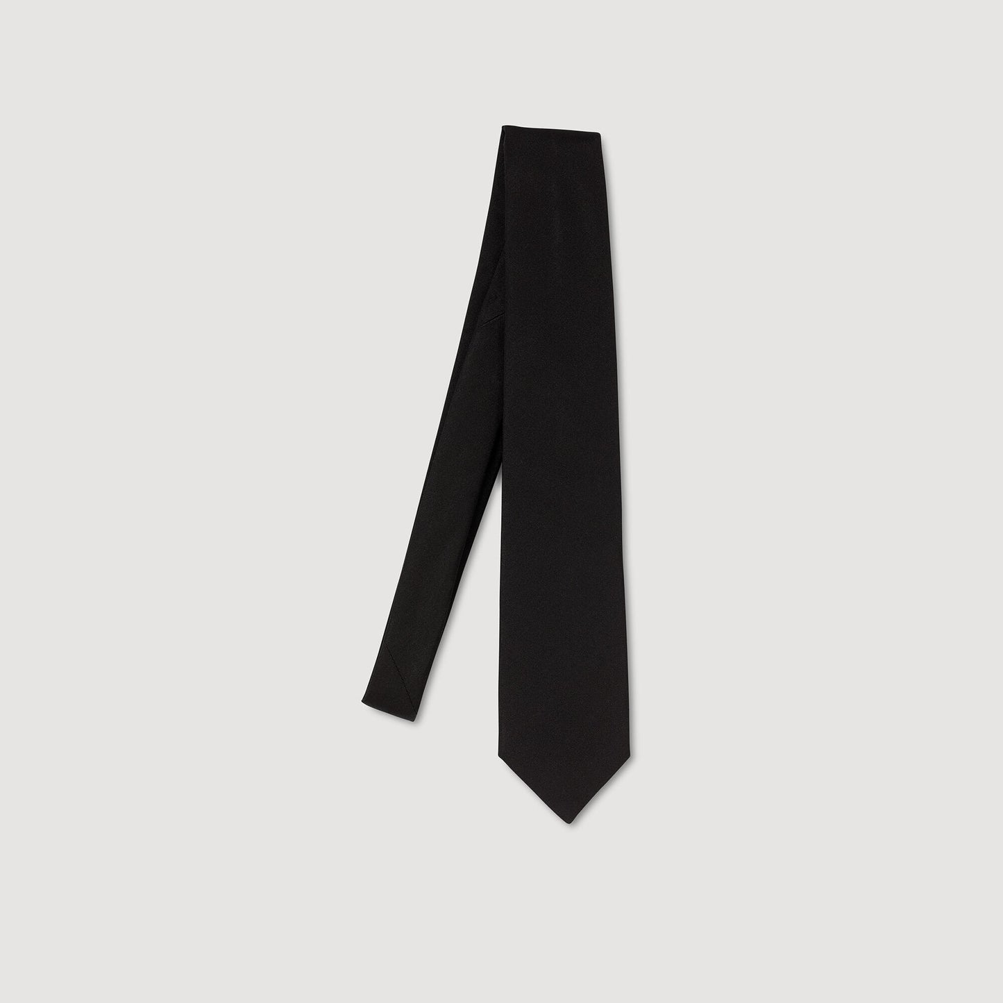 Sandro Silk jacquard tie Black