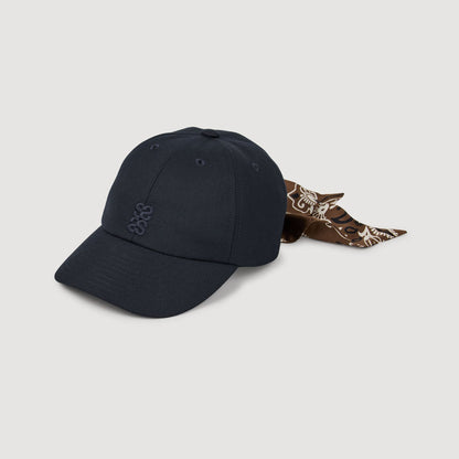 Sandro Cap with tied scarf Blue