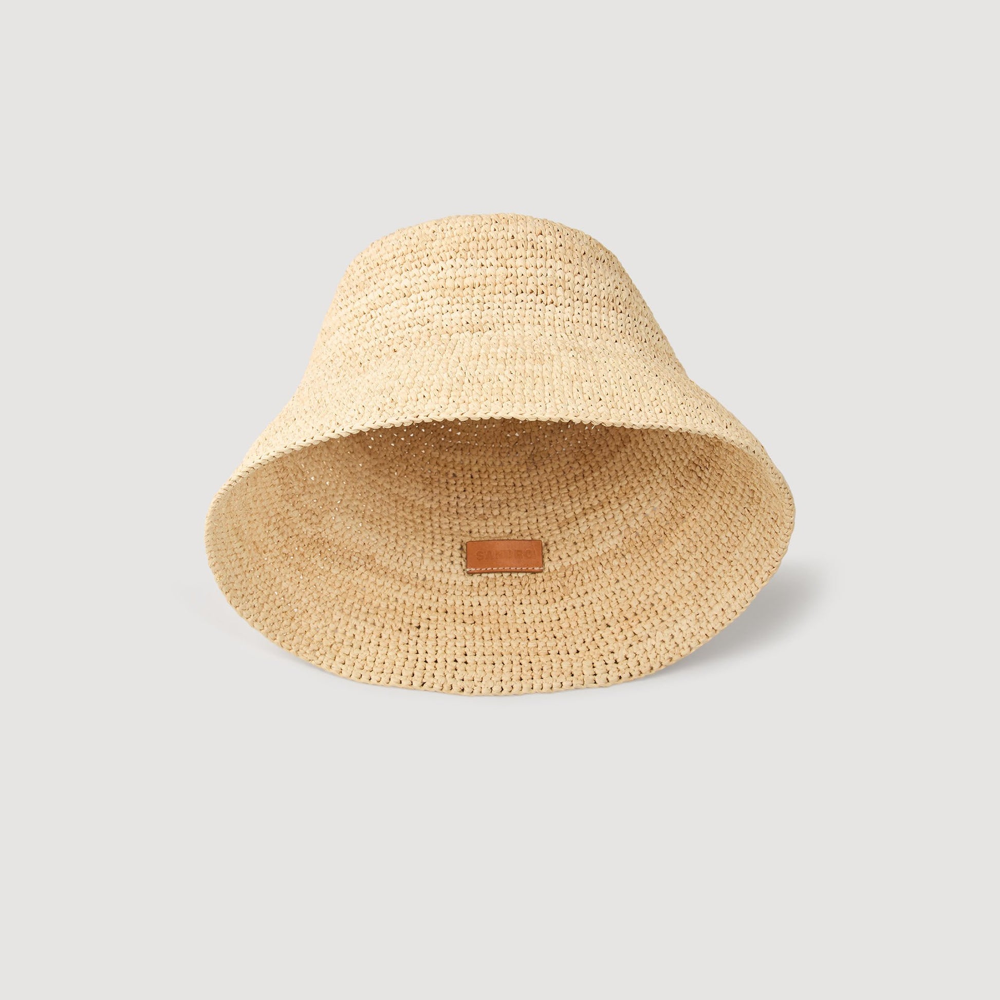 Sandro Raffia bucket hat Natural