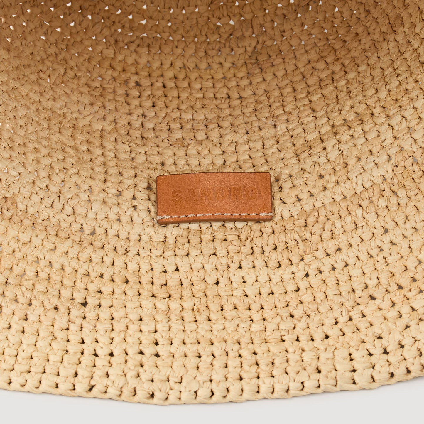 Sandro Raffia bucket hat Natural