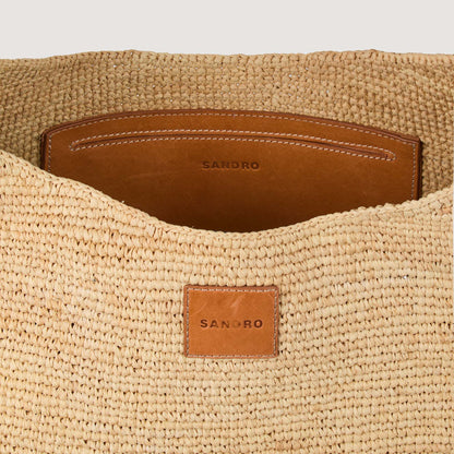 Sandro Raffia bag Beige