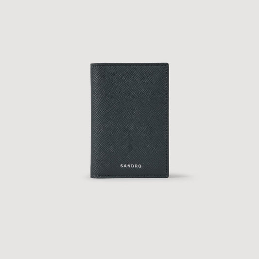 Sandro Reconstituted leather leather wallet Steel
