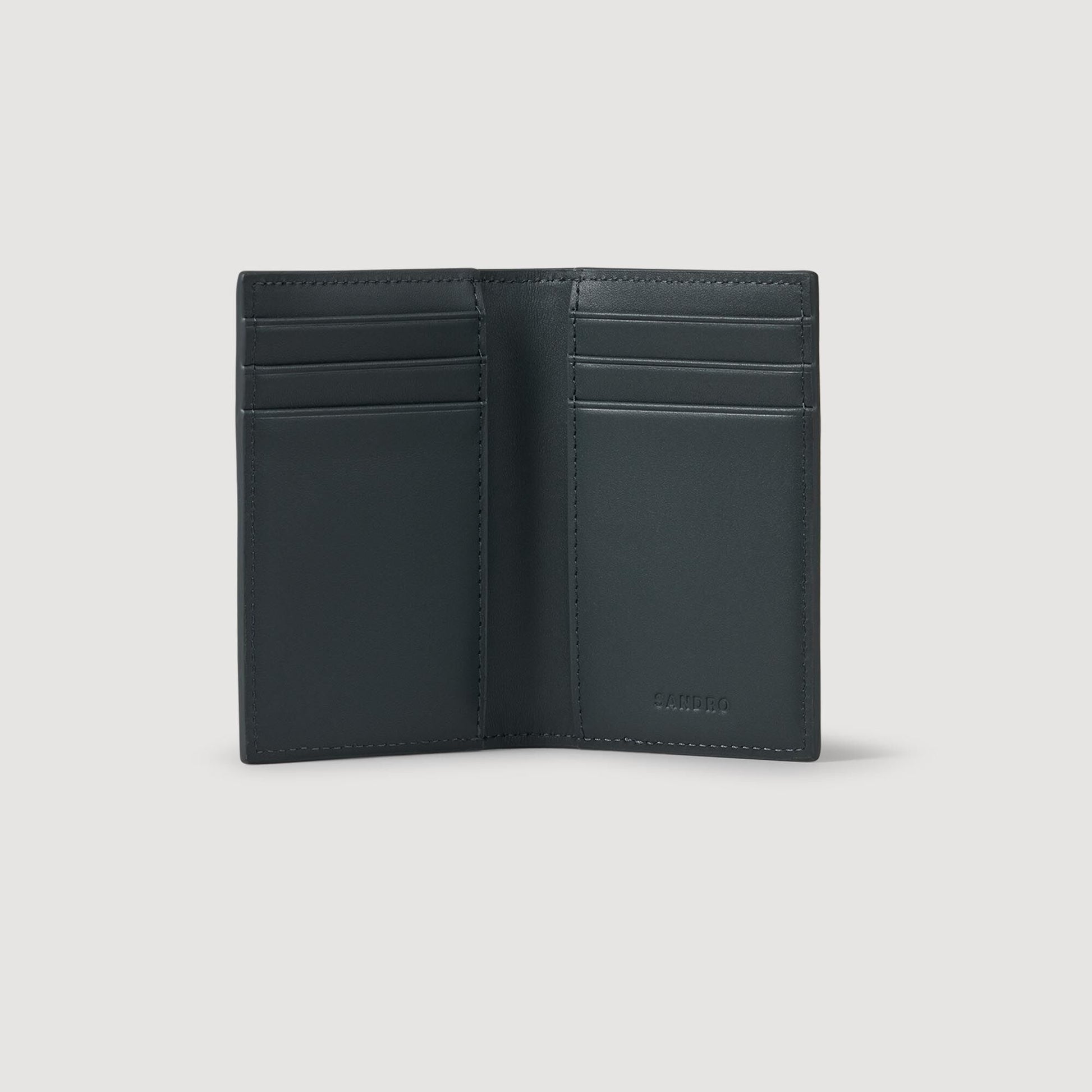 Sandro Reconstituted leather leather wallet Steel