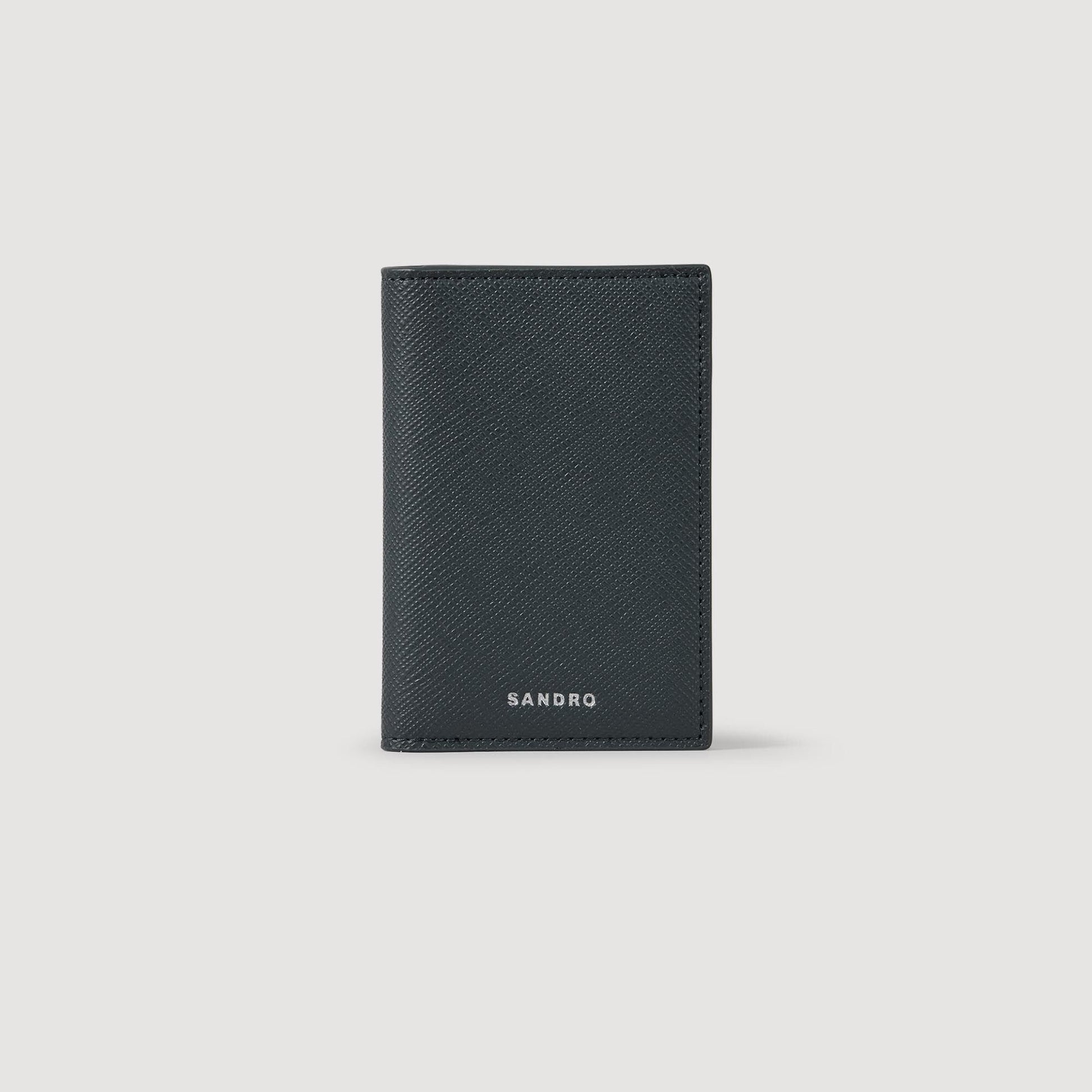Sandro Reconstituted leather leather wallet Steel