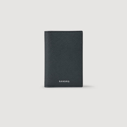 Sandro Reconstituted leather leather wallet Steel