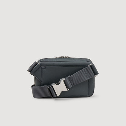 Sandro Small reconstitued leather bag Steel