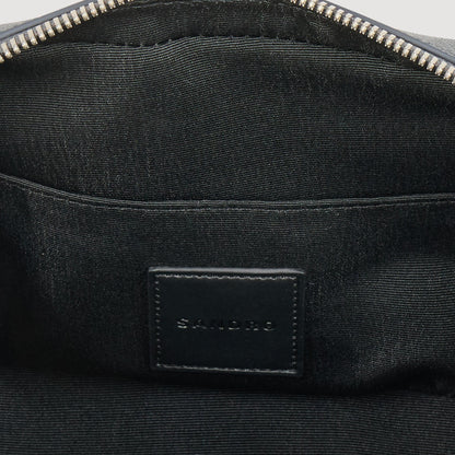Sandro Small reconstitued leather bag Steel