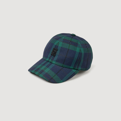 Sandro Checked cap Green / Blue