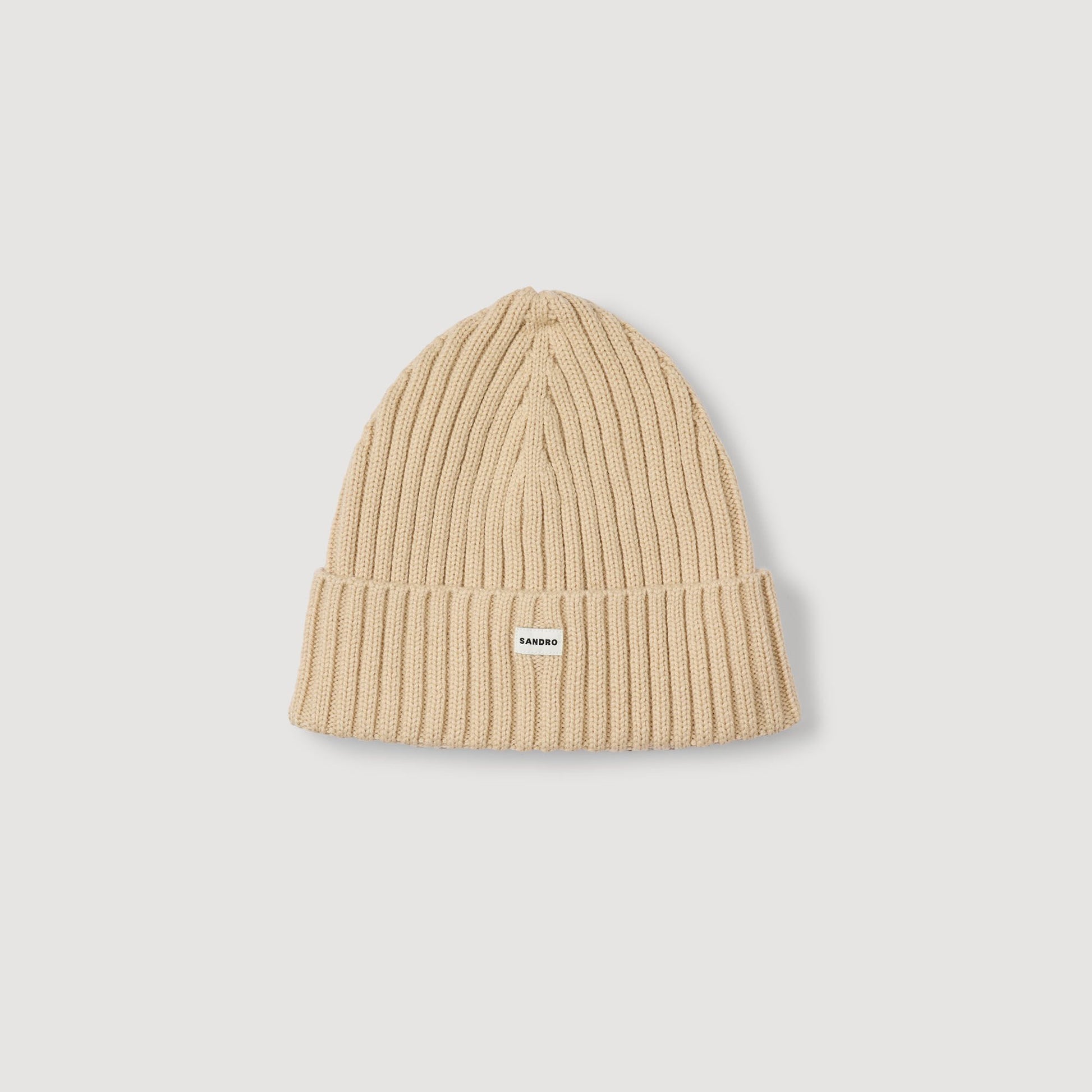Sandro Knit hat Butter Cream