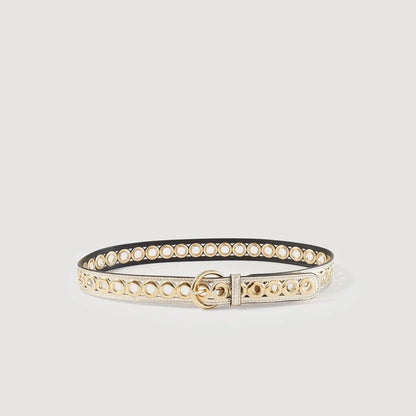 Sandro Belt with eyelets Gold