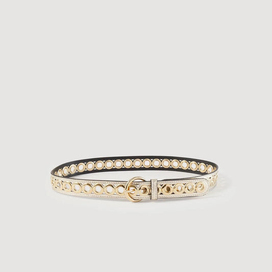 Sandro Belt with eyelets Gold