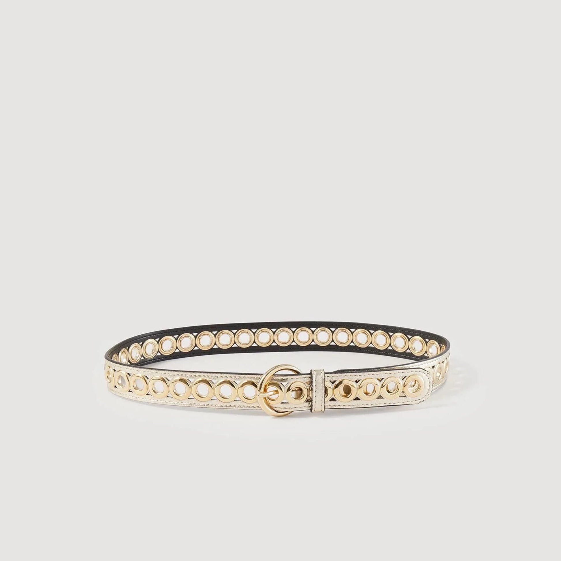 Sandro Belt with eyelets Gold