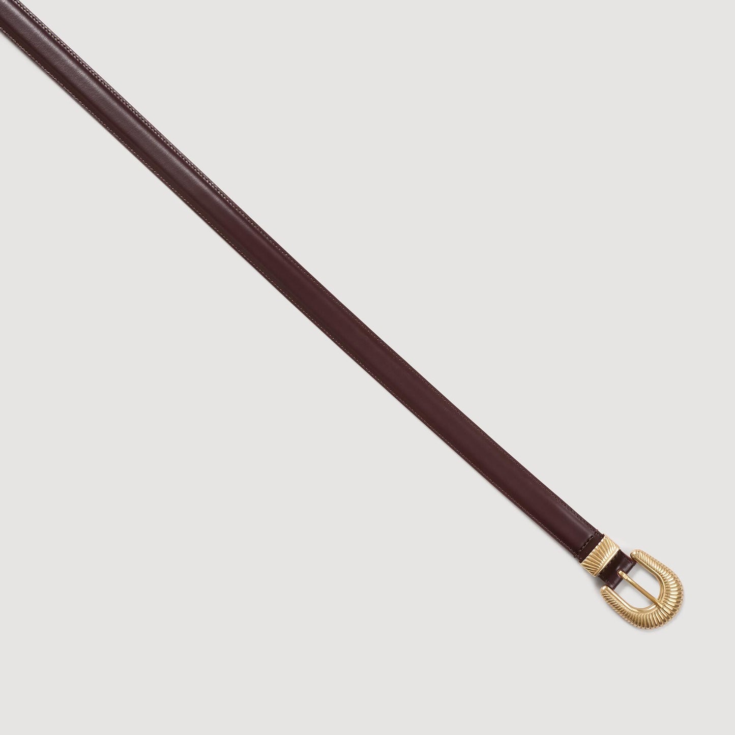 Sandro Leather belt Bordeaux