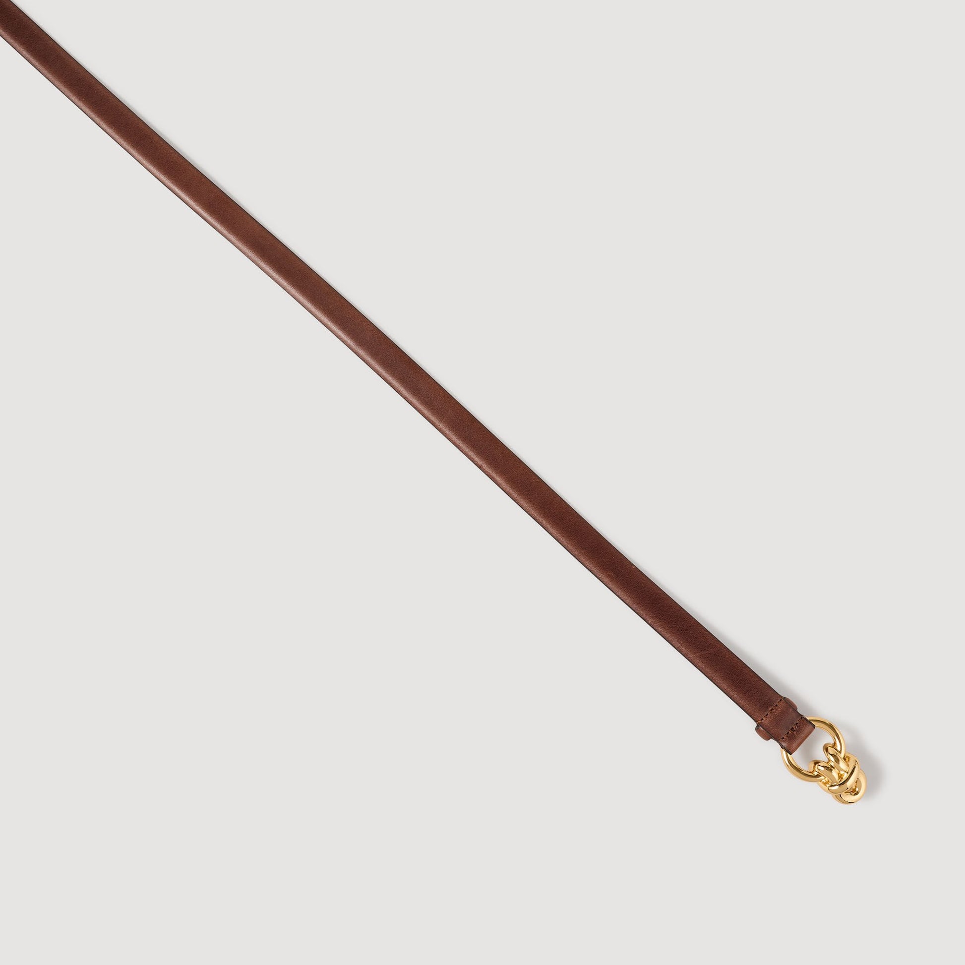 Sandro Slim leather belt Brown